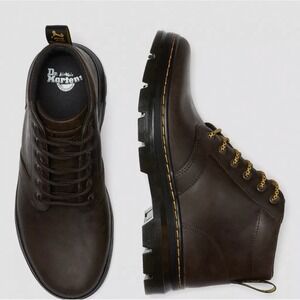 NIB Dr. Martens Men's 9 Women's 10 Bonny Brown Crazy Horse Boots 26794207 $130